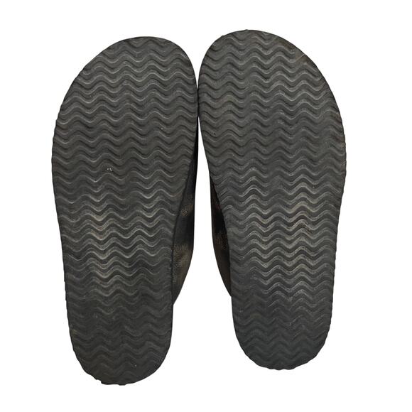 Steve Madden Women's Cape Sandal Distressed Flats Slides Buckle sz 10 Dark Brown - Picture 7 of 12